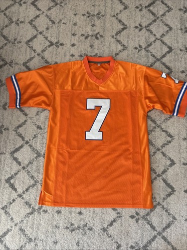 JOHN ELWAY #7 GENÄHT GENÄHT ORANGE THROBACK TRIKOT GRÖSSE Medium HOF 2004 SB MVP