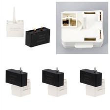 For W10416065 W10613606 Refrigerator Compressor Start Relay Capacitor Kits 3Pcs