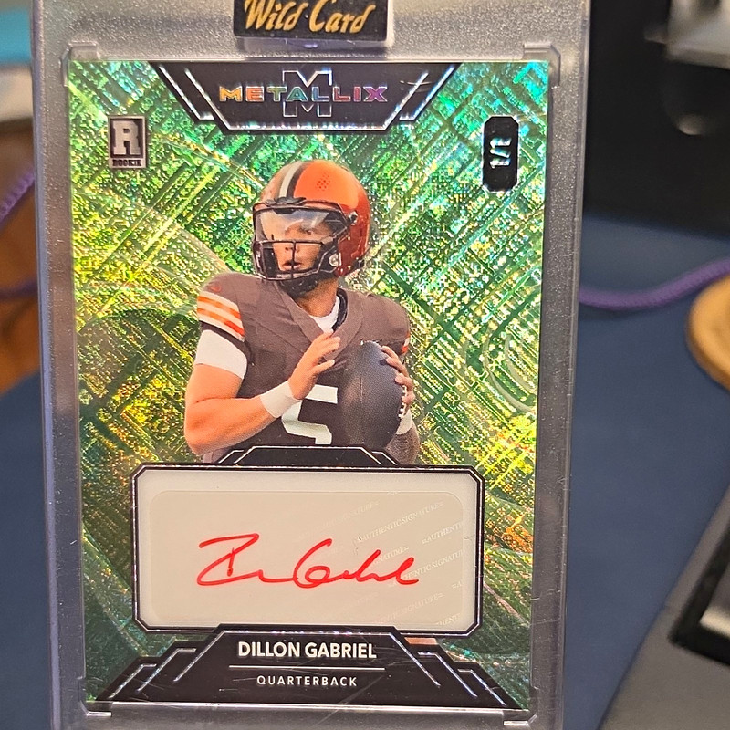 Wild Card 2025 Metallix Dillon Gabriel Rookie Auto Cleveland WMFA-DG