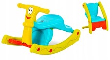 Sedia a Dondolo Bambini 2 in 1 Giocattolo Multifunzione Gioco e Riposo Sicuro Durevole