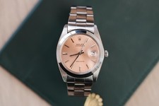 ROLEX OYSTERDATE PRECISION 6694 34MM VINTAGE SALMON PINK DIAL