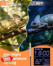 450W Reptile Thermostat Controller PID Day Night Timer