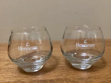 Hennessy Cognac Low Ball Glasses Set of 2