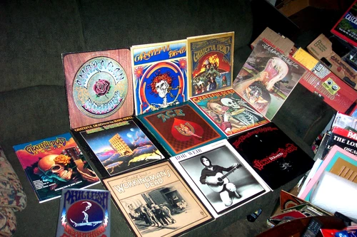 THE GRATEFUL DEAD 10 LP LOT AMERICAN BEAUTY, WORKINGMANS DEAD, BOB WEIR & BOOKS
