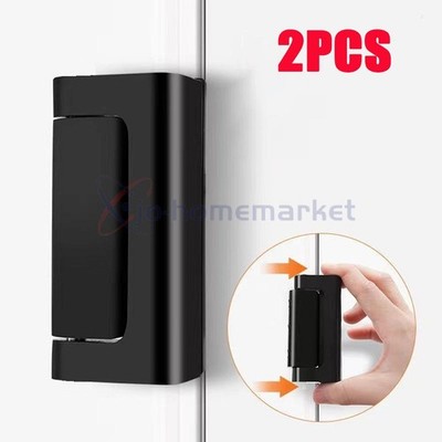 2Pcs New Home Security Door Lock Childproof Door Reinforcement Lock Upgrade