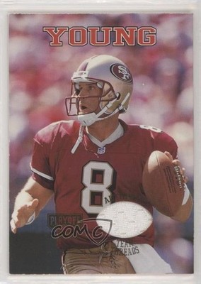 1998 Playoff Momentum SSD Team Threads Road Jerseys Steve Young #19 HOF g0h