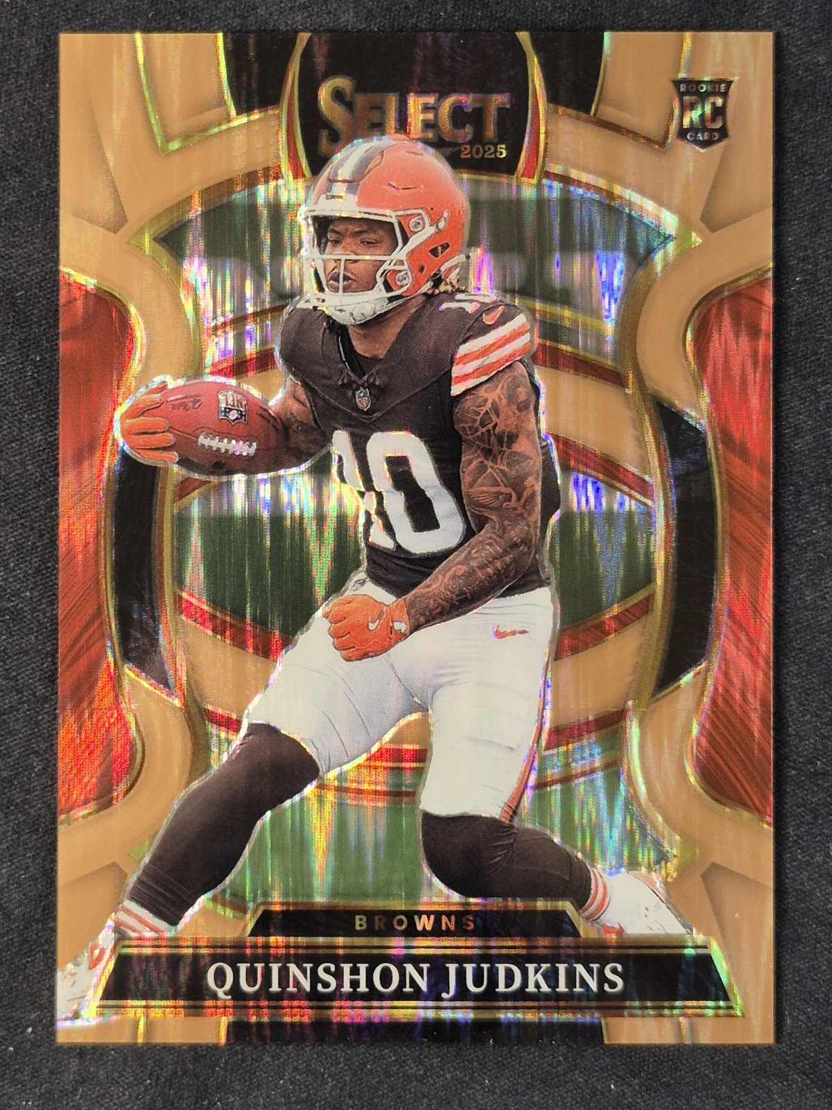 2025 Panini Select - Concourse Quinshon Judkins #55 Copper Shock Prizm /899 (RC)