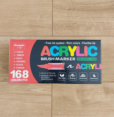 Guangna Pinsel Acryl Marker 168 Farben