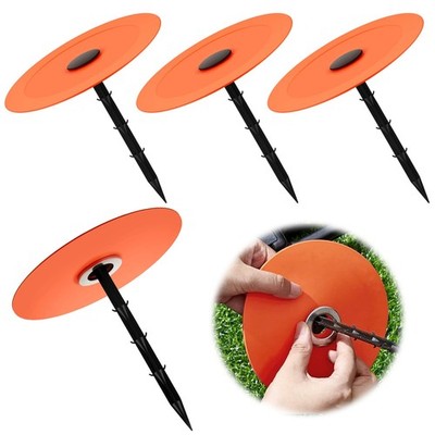 3 Set Low Profile Property Line Markers, Survey Markers Stakes, 5.9 x 6.3 Inc