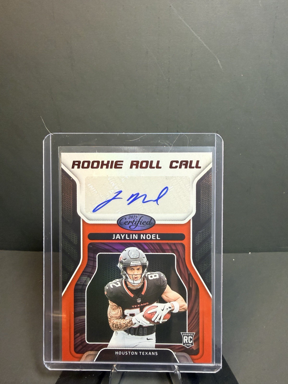 Jaylin Noel Panini Certified Rookie Roll Call Signatures #JNL Red Mirror