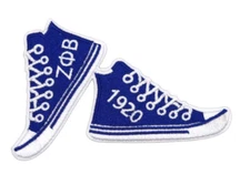 ZETA PHI BETA - Shoes - Sorority - 1920 - Embroidered Iron-On/Sew Patch