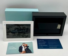 Aura Carver Luxe AF600-WHT 10.1" HD Wi-Fi Digital Photo Frame Sea Salt-Open Box