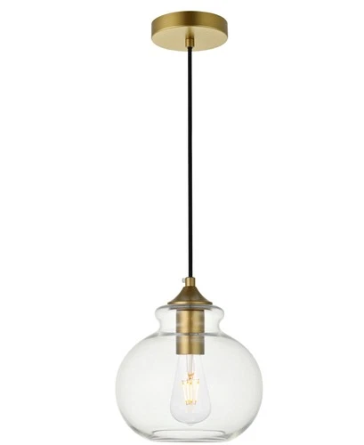 Elegant Lighting LD2245 Destry 8"W Mini Pendant - Gold - Picture 11 of 12