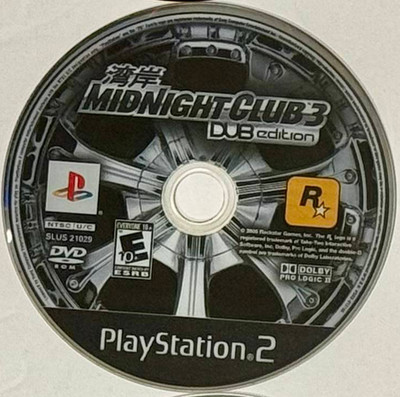 Midnight Club 3 DUB Edition PS2 Sony PlayStation 2 - Disc Only