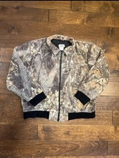 Vintage PA Athletics Mossy Oak Camo Jacket Made In USA Size Large