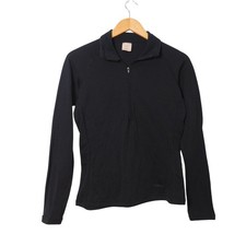 Patagonia Capilene Black Quarter Zip Base Layer Top Womens Small 41610FA