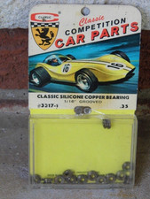 Classic Competition CAR Parts FULL dealers card Silicone Copper Bearing slot car