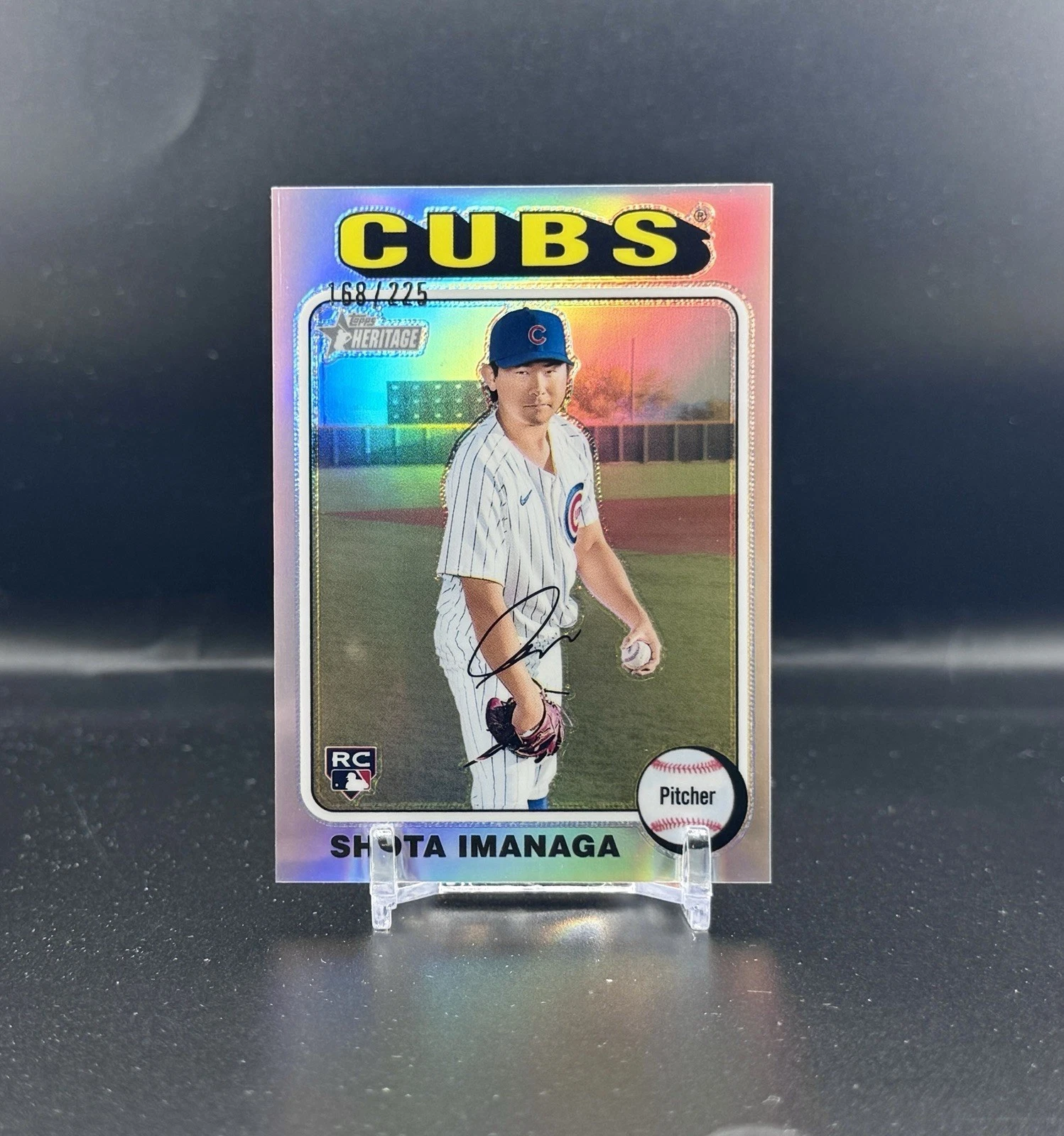 2024 Topps Heritage High Number Shota Imanaga Silver Chrome Rookie RC /225