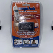 Magic Jack Free Local Long Distance Calling Telephone Unit Brand New Sealed A20