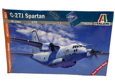 Italeri, C-27J Spartan, No. 1284, 1:72 Scale, Model Kit, New Open Box
