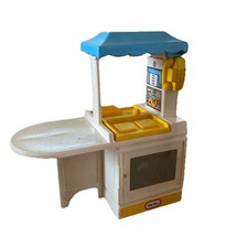 Little Tikes Dollhouse Kitchen Island Workstation Blue Yellow