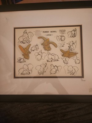 Walt Disney Gallery Dumbo 60th Anniversary Model Sheet Pin Set  96/5000 