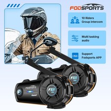 2x FX8 Pro Motorcycle Helmet Bluetooth Interc...