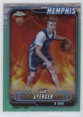 2024-25 Topps Chrome Aqua Refractor 62/199 Cam Spencer #130 Rookie RC 12fl