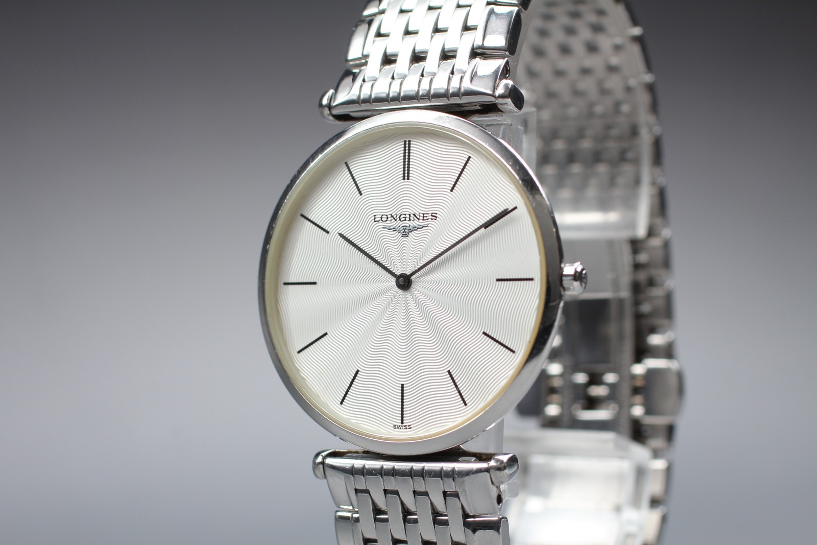 [Near Mint] Longines Grand Classic L4.709.4 Textured Dial Quartz Men's Watch image 3