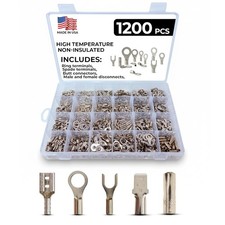 1200 Piece 900F High Temp Crimp Wire Connectors Kit Made USA