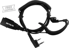 Professional Two-Way Radio Headset with Mic for Kenwood and Baofeng Walkie Talki