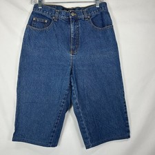 Vintage Halston Jeanswear High Rise Denim Bermuda Shorts – Medium Wash – Size 8