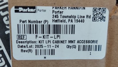 Parker Porter F-KIT-LPI Cabinet Mnt Accessp Parker Porter Wall-Mount Restraints