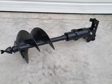 Mini Excavator .8 - 1.5 Ton  Hydraulic Auger with a 16 inch Bit
