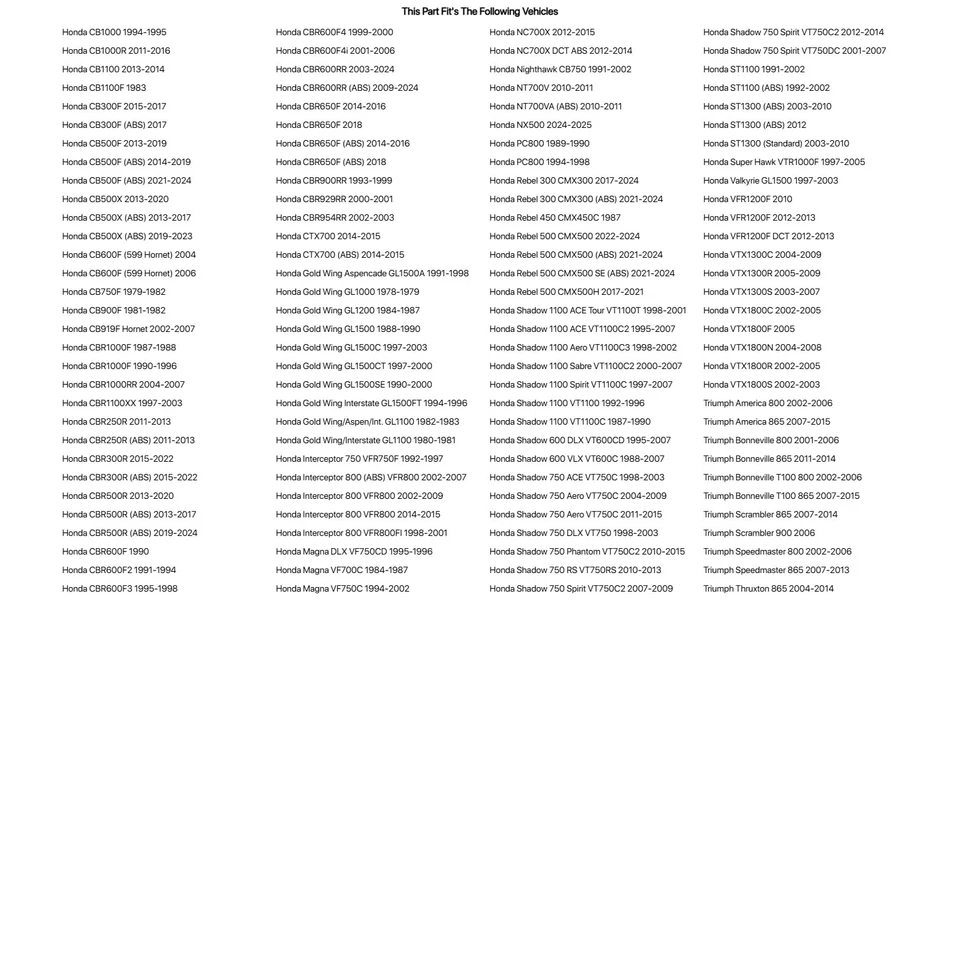 Kit de cojinetes de vástago de dirección Tusk para HONDA Interceptor 800 VFR800FI 1998-2001 Foto 2 de 4