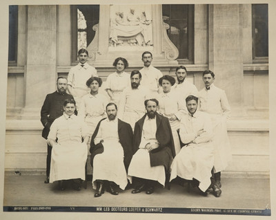 PHOTO PRINT silver France Group hospitals of Paris HOTEL DIEU 22X28cm 1910