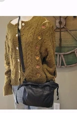 Madewell The Piazza Crossbody Bag Cinched Drawstring Magnetic Closure