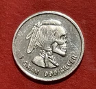 Fine Silver Indian Skeleton Round! 1 Gram Pure .999 Silver!