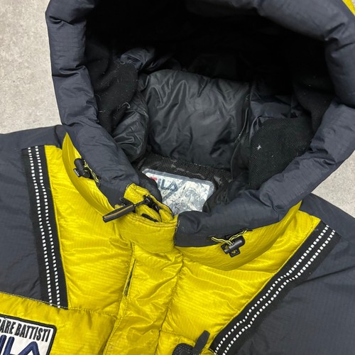 Vintage Fila Yellow & Black Siberian Goose 800 Puffer Jacket (L) - Picture 5 of 6