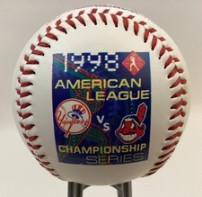 Cleveland Indians Fotoball 1998 AL Championship Vs N.Y. Yankees Limited Edition