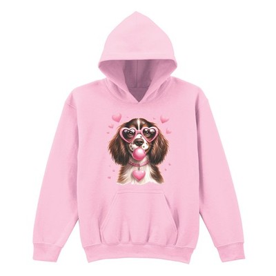 Yorkshire Terrier Hund Kaugummi Herz Sonnenbrille Kinder Hoodie Mädchen Kapuzenpullover
