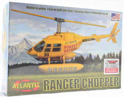 #ad Atlantis Forest Ranger Rescue Chopper 2 N 1 1:72 Snap Model Helicopter Kit M1025 $13.99