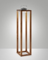 LED Akku Tischlampe Holz 87,4 Cm 3000 K Dimmbar IP54 Tischleuchte Terrasse