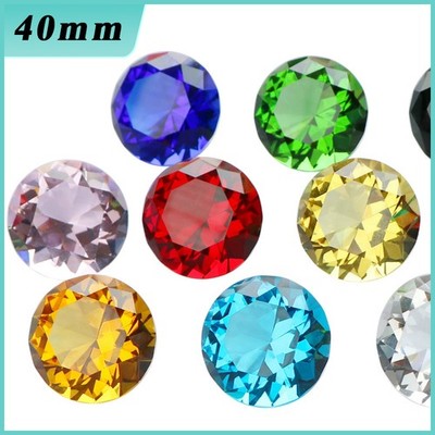 40mm Kristallglas Diamant Briefbeschwerer Dekostein Edelstein DIY Deko Ornament