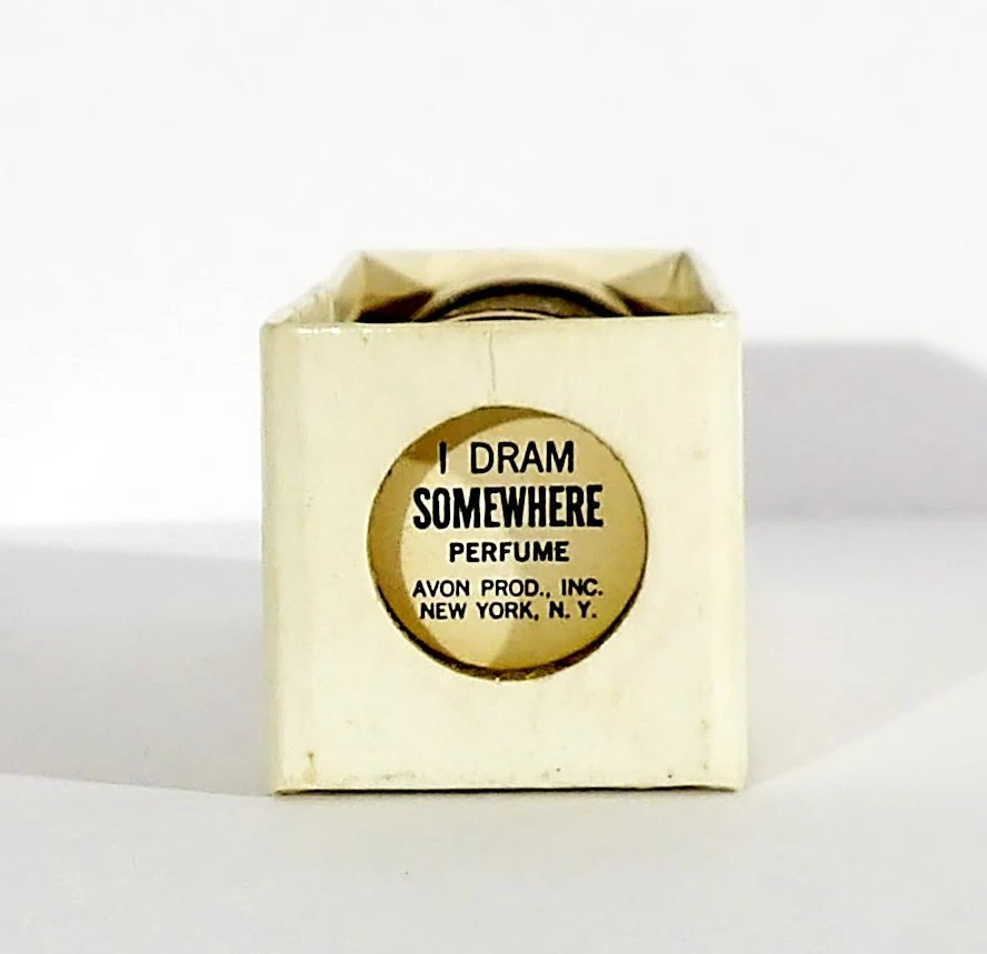 Vintage Avon Somewhere Perfume Splash 1 Dram Travel Size NEW Light Box Wear - Image 3 of 4