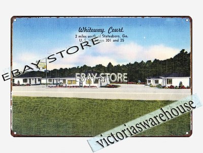 1930-45 Whiteway Court, Statesboro, Georgia tin sign latest house interior