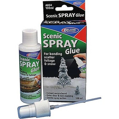 Deluxe-Materials Scenic Spray Glue (100ml) - Hobby and Model Train Adhesive