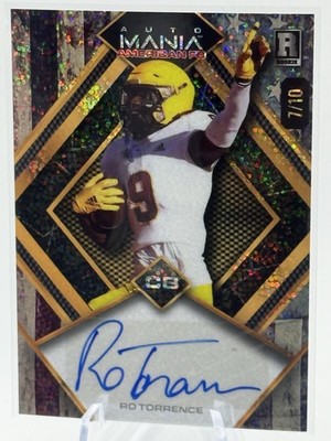2024 Wild Card Auto Mania - Ro Torrence American Flag Sparkle Foil Auto /10