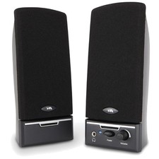 Compact Stereo Speakers with Convenient Controls