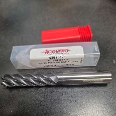 #ad #ad ACCUPRO 42515171 Corner Radius End Mill: 1 2quot; 5fl $45.00